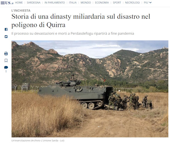 La presenza militare in Sardegna come effetto collaterale del